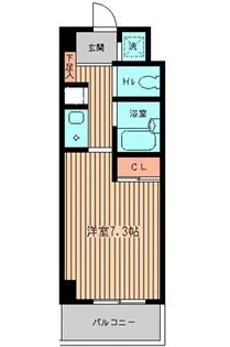 ベジフル北新宿弐番館【6階】の間取り