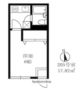 ウイング塩山【2階】の間取り