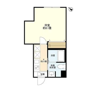 ウェルスクエア都立大学【1階】の間取り