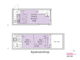 ソウ代々木公園【2階】の間取り