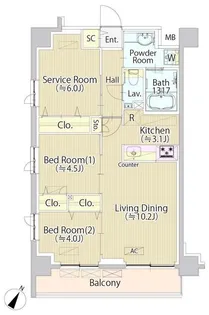 SASAZUKA TODAY【1階】の間取り