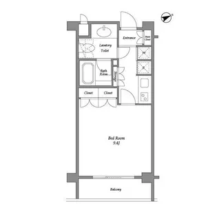 オーキッドレジデンス神楽坂【3階】の間取り