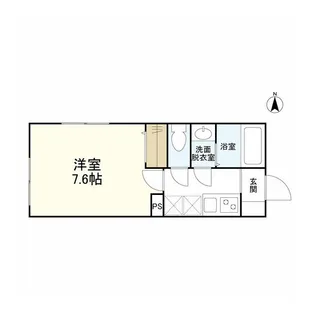 ウェルスクエアイズム下北沢【1階】の間取り