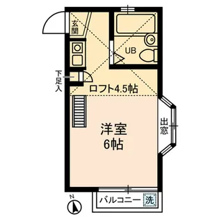 スカイコーポラス【2階】の間取り
