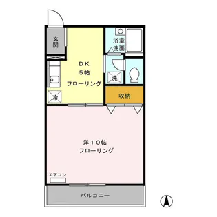ジュネス恵比寿【1階】の間取り