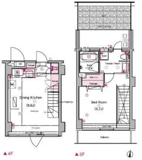 東京都渋谷区恵比寿2丁目【マンション】の間取り