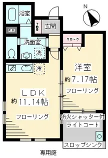 グランシエル【1階】の間取り