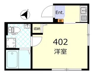 SINCREASE代田橋【4階】の間取り