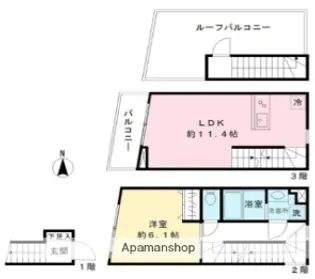 リフュージュ・オー・フォレストⅢ【1階】の間取り