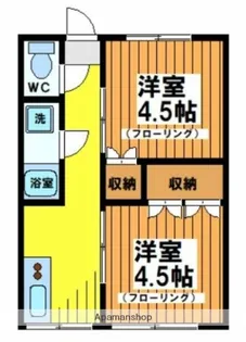 コーポ千代荘【2階】の間取り