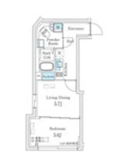 東京都渋谷区上原2丁目【マンション】の間取り