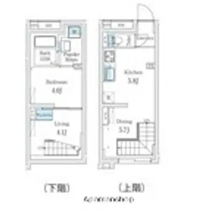 FIKA代々木上原【2階】の間取り