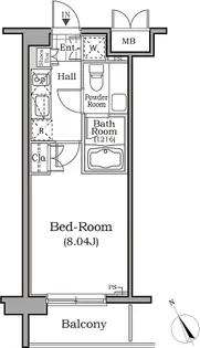 レジディア用賀【4階】の間取り