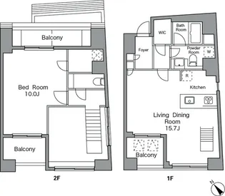 レジディア恵比寿南【4階】の間取り