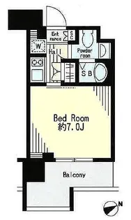 レジディア市谷薬王寺【5階】の間取り