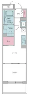 レジディア荻窪【2階】の間取り