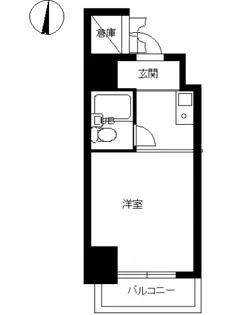 スカイコート下高井戸【918号室号室】の間取り