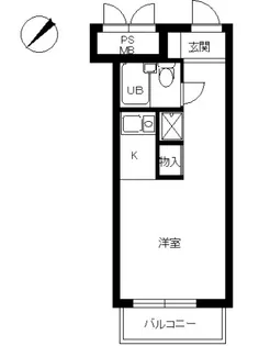スカイコート世田谷用賀【303号室号室】の間取り