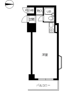 スカイコート渋谷【4階】の間取り