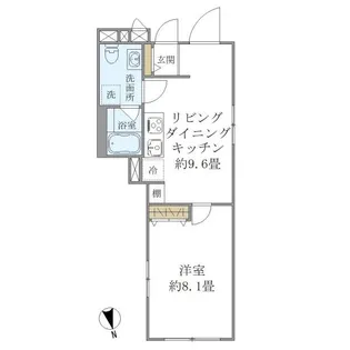 プラティーク世田谷サウス【3階】の間取り