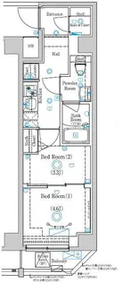 東京都目黒区大岡山1丁目【マンション】の間取り