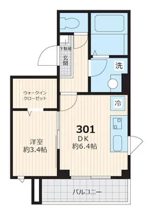 ゲハウゼ ムシャ【301号室号室】の間取り