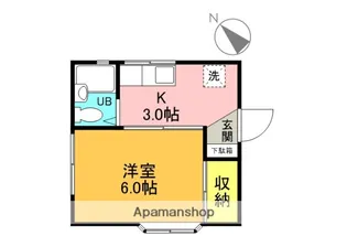 サウスコーポA棟【2階】の間取り