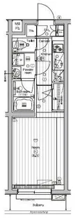 PREMIUM CUBE G 三軒茶屋【2階】の間取り