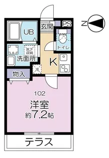 レスペデーザ目黒本町【1階】の間取り