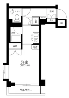 東京都目黒区鷹番1丁目【マンション】の間取り