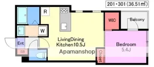 アヴェニール代沢【3階】の間取り