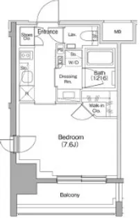 ザ・パークハビオ明大前【10階】の間取り