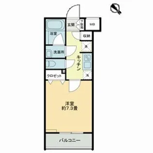 PATIO阿佐ヶ谷【1階】の間取り