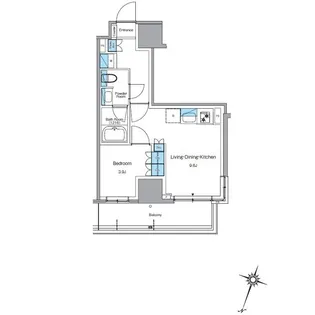 ルフォンプログレ渋谷ヒルトップ【13階】の間取り