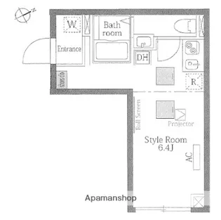 ヴァンテジオ目黒uno【1階】の間取り