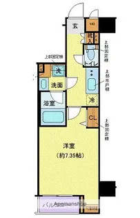 ディアレイシャス高井戸【1階】の間取り