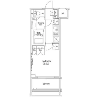 ザ・パークハビオ渋谷クロス【7階】の間取り