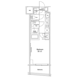 ザ・パークハビオ渋谷クロス【4階】の間取り
