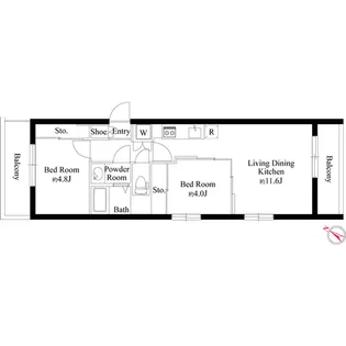 レガーロ田園調布【4階】の間取り