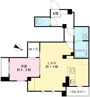 パークビュー世田谷桜丘【201号室号室】の間取り