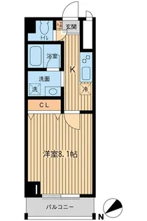 ベルメゾン吉祥寺【6階】の間取り