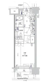 AXAS−WILL四谷三丁目STA.【7階】の間取り