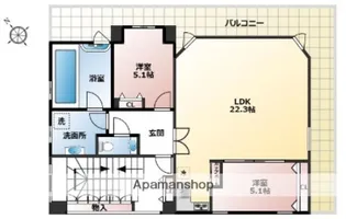FBOXHOUSE【6階】の間取り