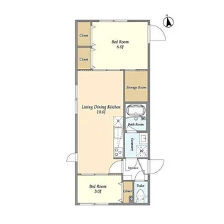 ウェルスクエア永福町【2階】の間取り