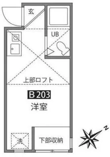 レジデンス中和泉B号棟【2階】の間取り