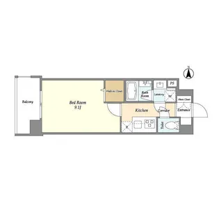 N’S PARK RESIDENCE 高田馬場【7階】の間取り