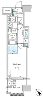 レガシス中目黒【4階】の間取り