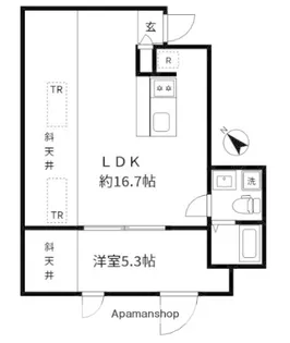ラフォルテ井草【4階】の間取り