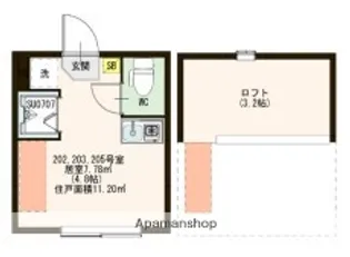 HALELEA【2階】の間取り