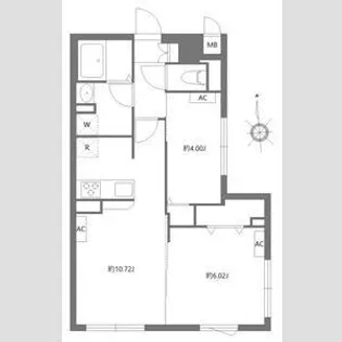 エルファーロ三軒茶屋Ⅱ【4階】の間取り